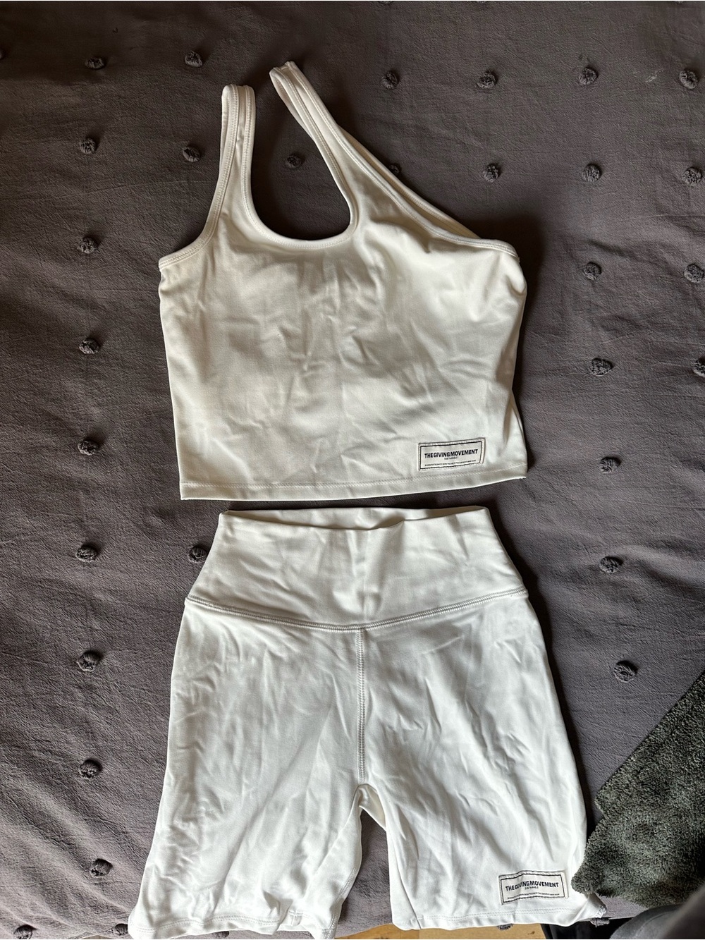 The Giving Movement Active Crop Top & High-Waist Biker Shorts Set